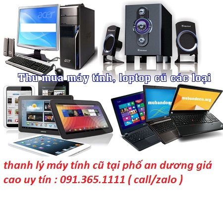 thu mua máy tính cũ tại phố an dương