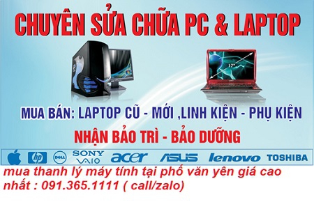 thu mua máy tính cũ tại phố văn yên giá cao