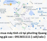 Thu mua máy tính cũ tại phường Quang Trung 0913651111