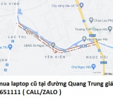 Thu mua laptop cũ tại đường Quang Trung 0913651111