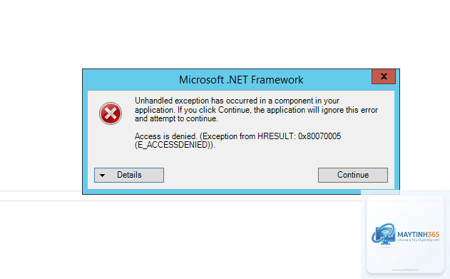 0x80070005 access denied - Hình 2