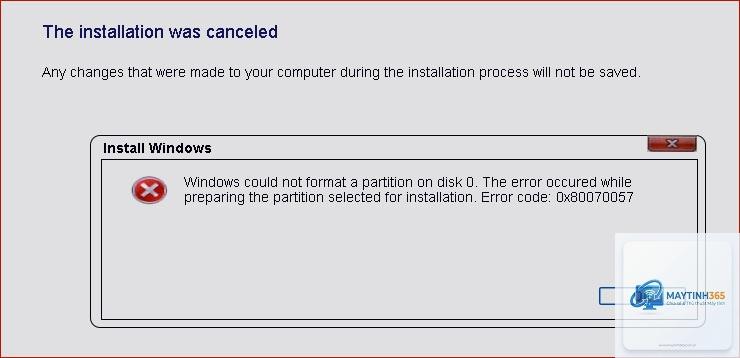 0x80070057 format ổ cứng - Hình 3