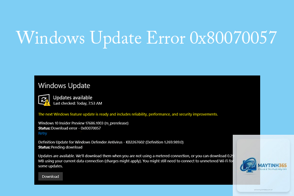 0x80070057 windows update - Hình 2
