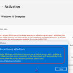 0x80072ee7 activation