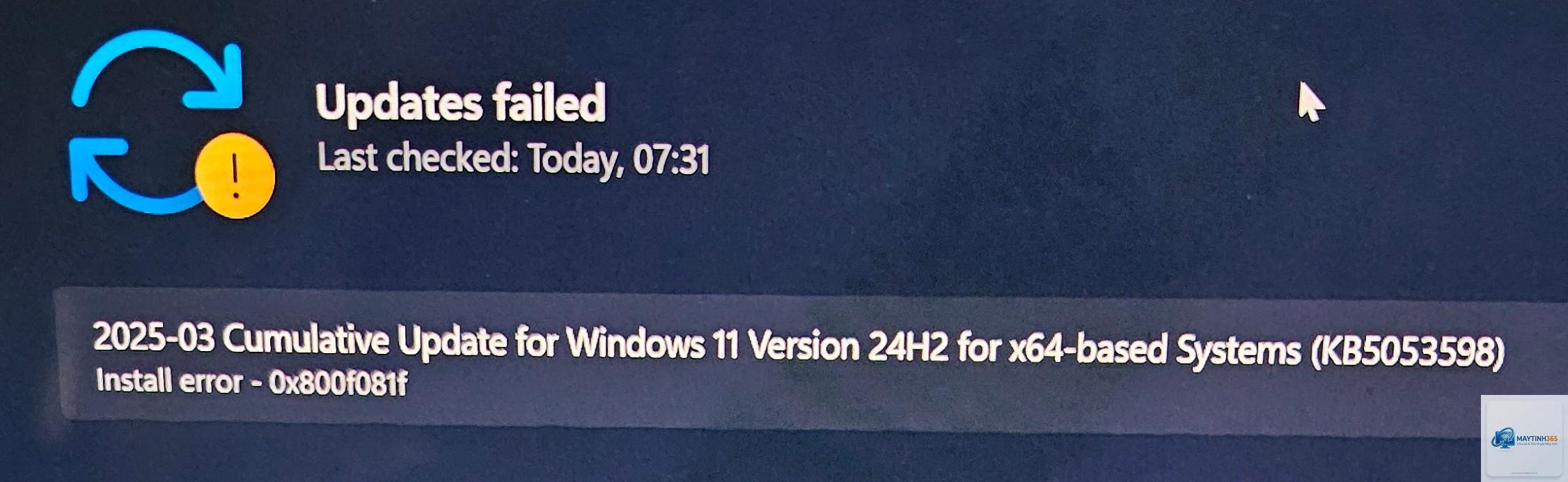 0x800f081f windows update - Hình 3