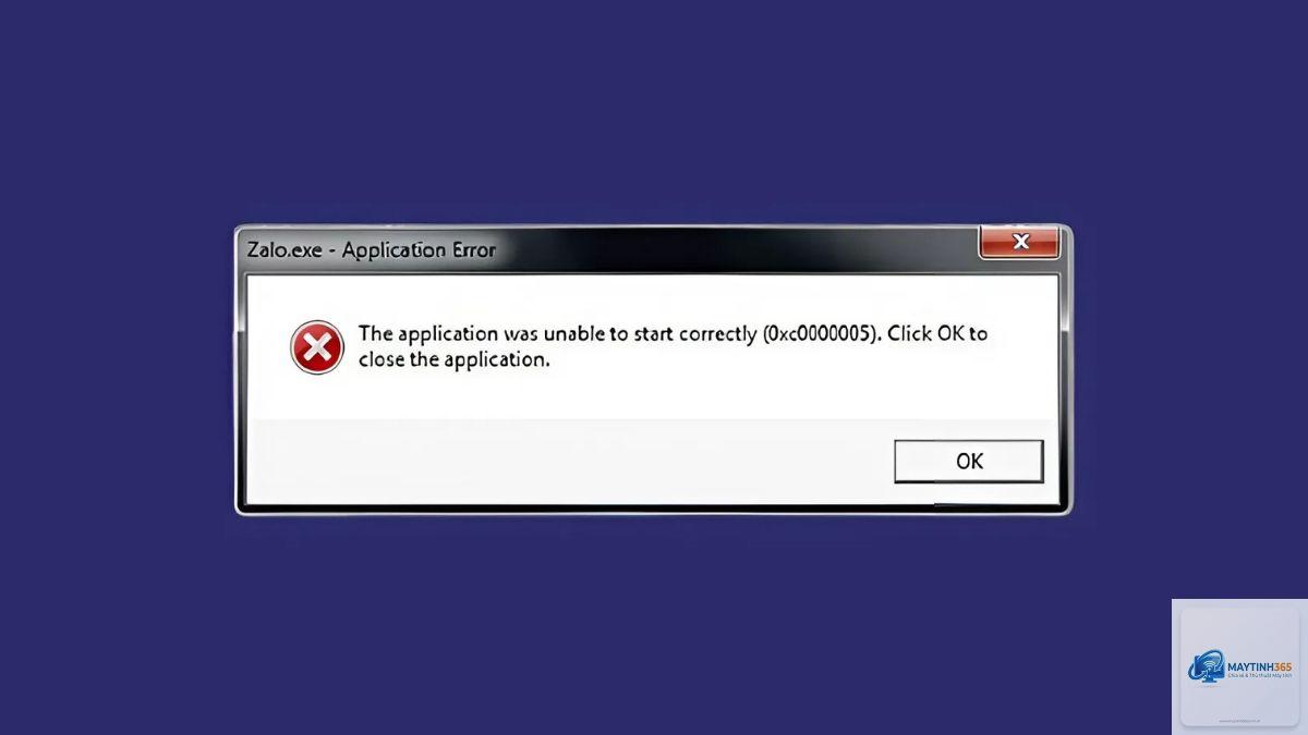 0xc0000005 khi mở ứng dụng - Hình 1