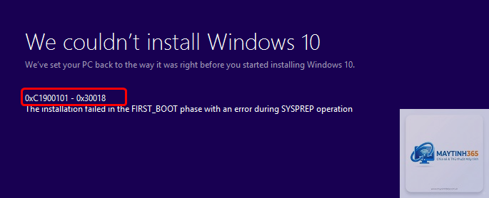 0xc1900101 driver error - Hình 2