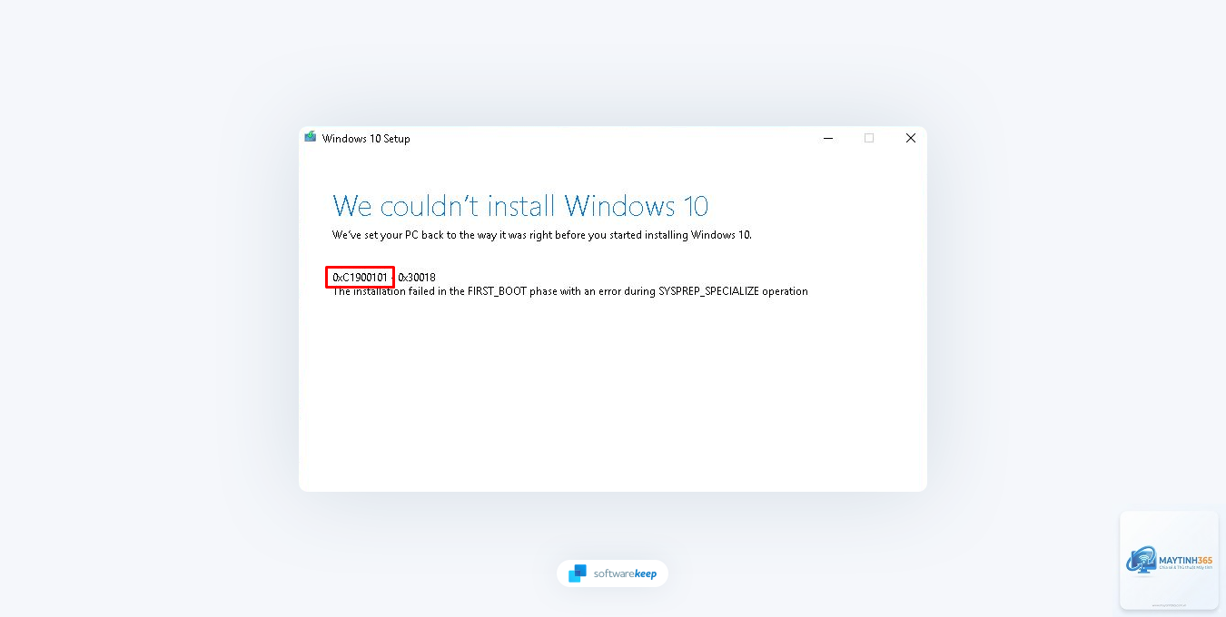 0xc1900101 driver error - Hình 3