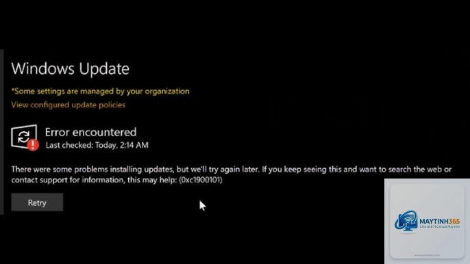 0xc1900101 khi update windows