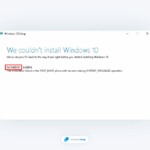 0xc1900101 upgrade failed