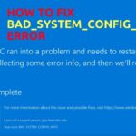 bad system config info bsod