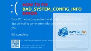 bad system config info bsod