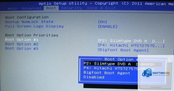 bios không nhận ổ cứng cách sửa