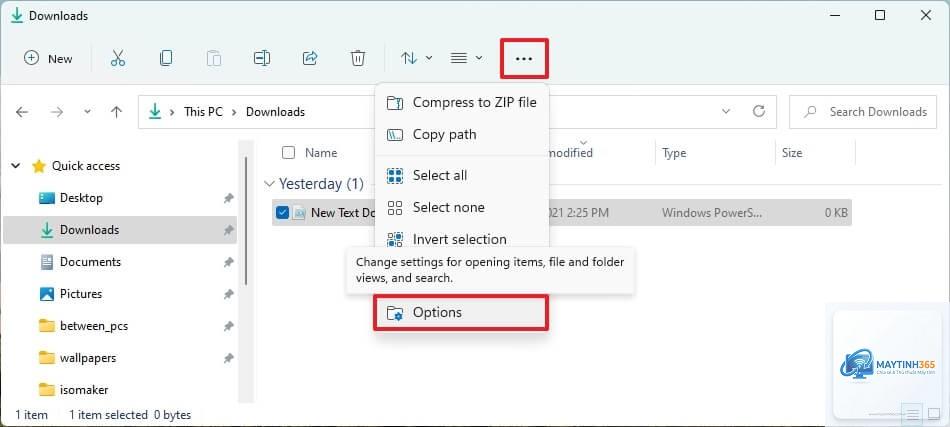 cách ẩn file trên windows 11