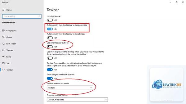 cách ẩn taskbar màn hình phụ - Hình 5