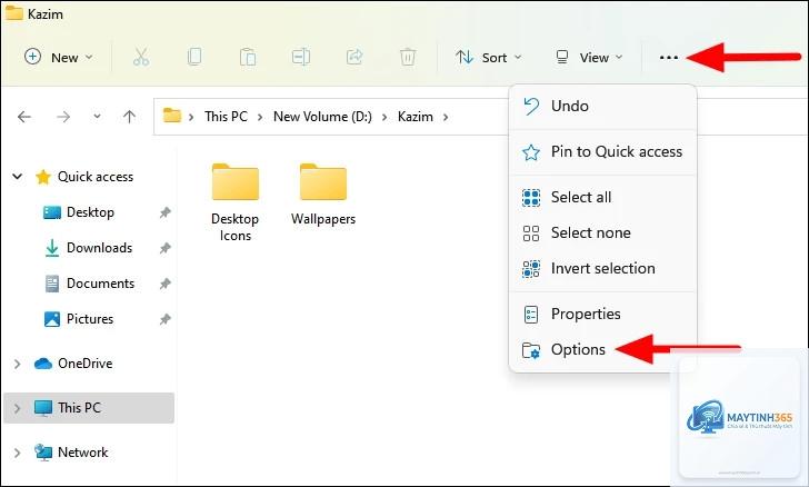 cách ẩn thư mục trên windows 11