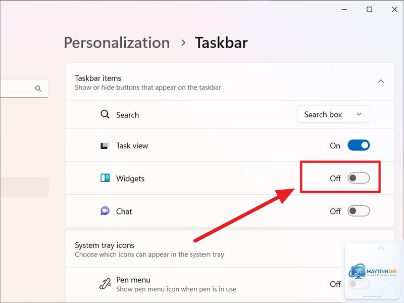 cách ẩn widget taskbar windows 11 - Hình 4