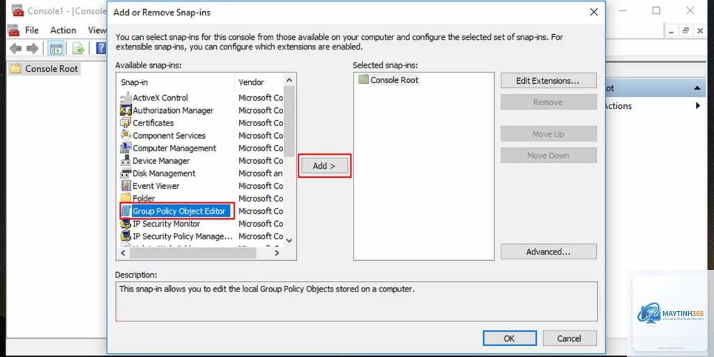cách áp dụng group policy