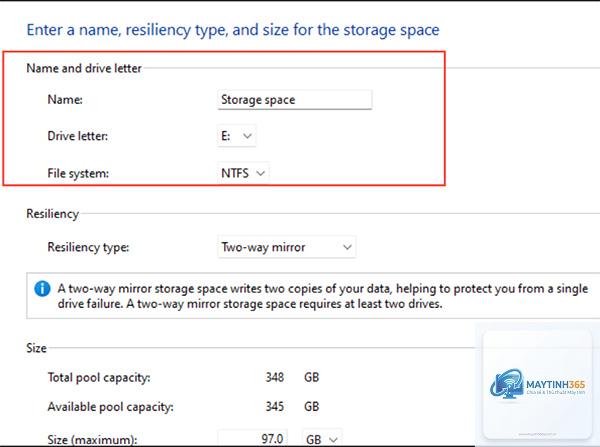 cách bảo vệ dữ liệu bằng storage spaces - Hình 5