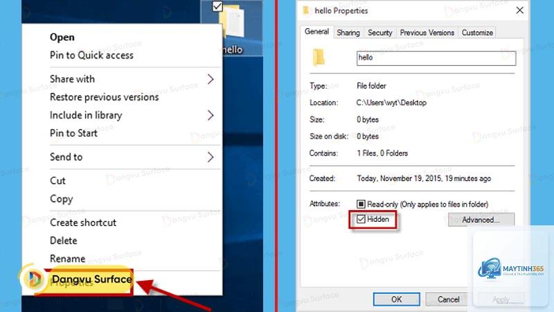 cách bảo vệ file bằng thuộc tính ẩn - Hình 2