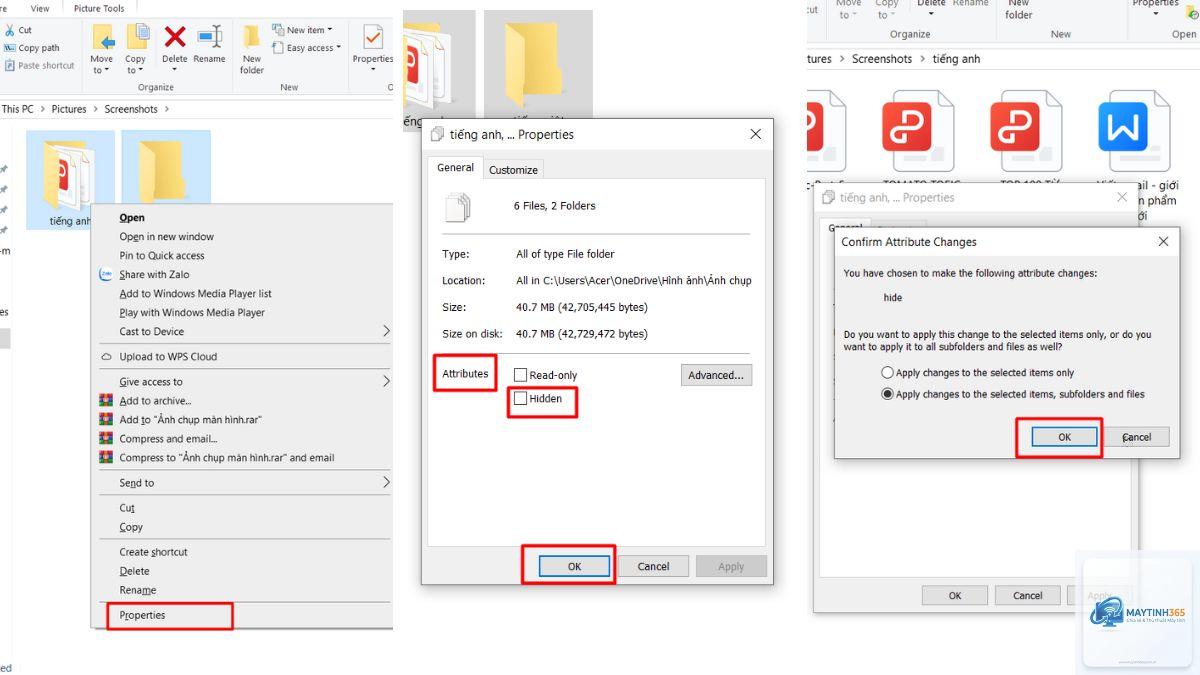 cách bảo vệ file bằng thuộc tính ẩn - Hình 1