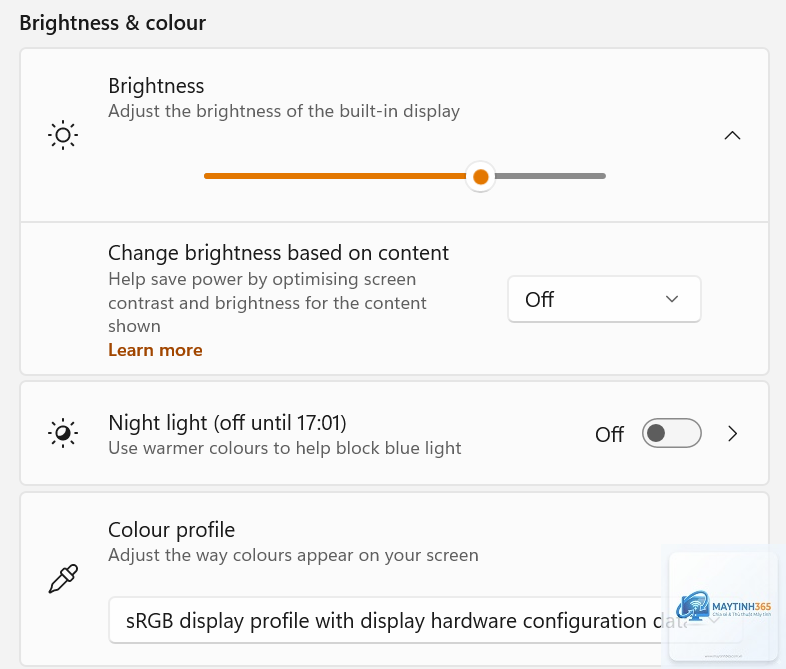 cách bật adaptive brightness windows 11 - Hình 2