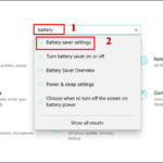 cách bật battery saver