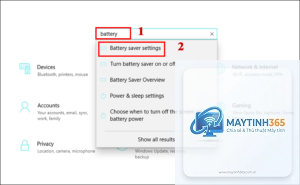 cách bật battery saver