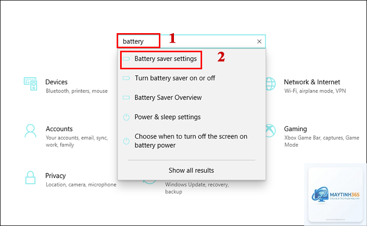 cách bật battery saver