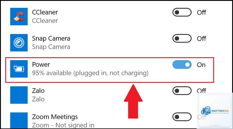 cách bật biểu tượng pin trên taskbar