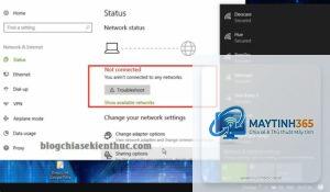 cách bật biểu tượng wifi trên taskbar