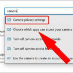 cách bật camera permissions