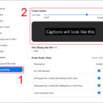 cách bật closed captions