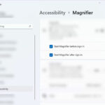 cách bật magnifier windows 11