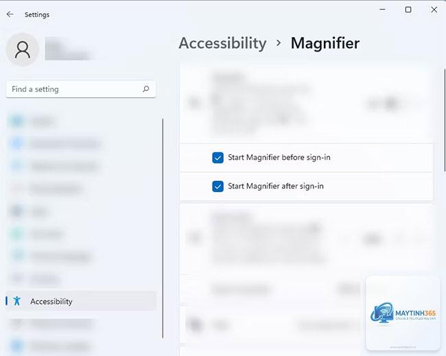 cách bật magnifier windows 11