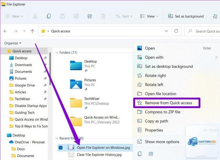 cách bật quick access - Hình 3