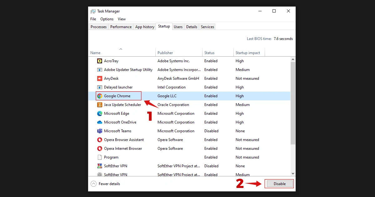 cách bật startup app bằng task manager - Hình 4