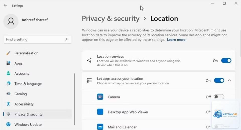 cách bật vị trí windows 11 - Hình 3