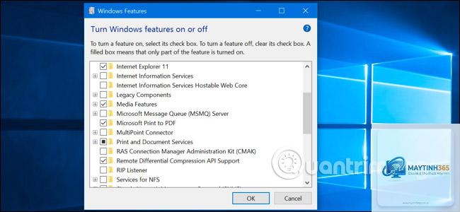 cách bật windows features - Hình 5