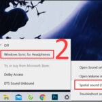 cách bật windows sonic