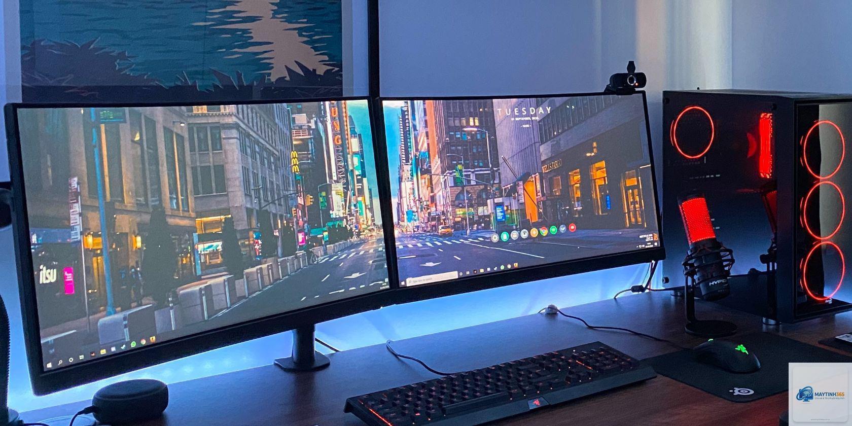 cách cá nhân hóa desktop background nhiều màn hình - Hình 1