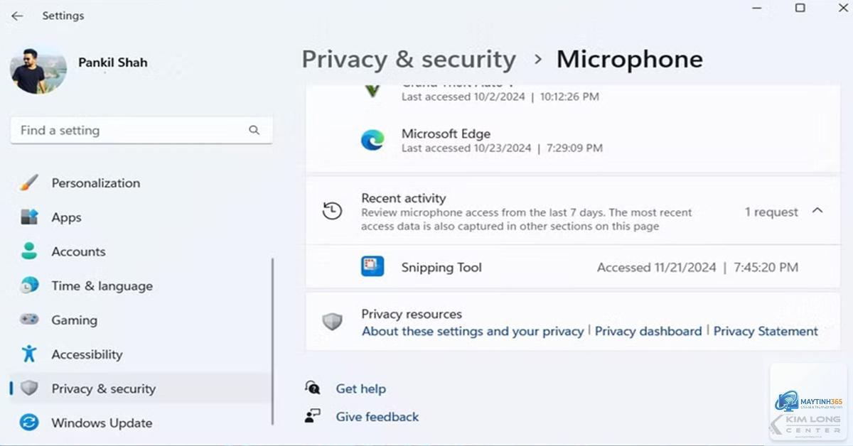 cách cá nhân hóa privacy settings windows 11 - Hình 2