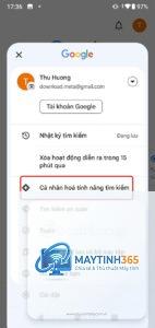 cách cá nhân hóa search settings