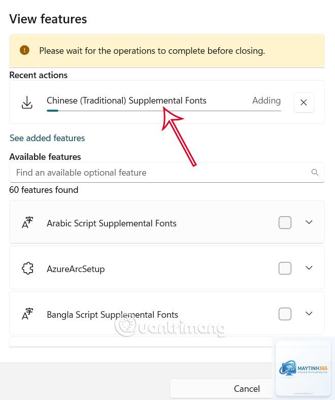 cách cài optional features - Hình 5