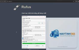 cách cài windows 11 bằng rufus