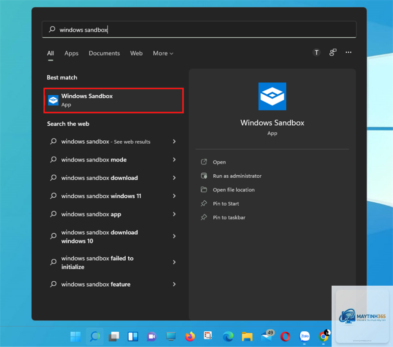 cách cài windows sandbox