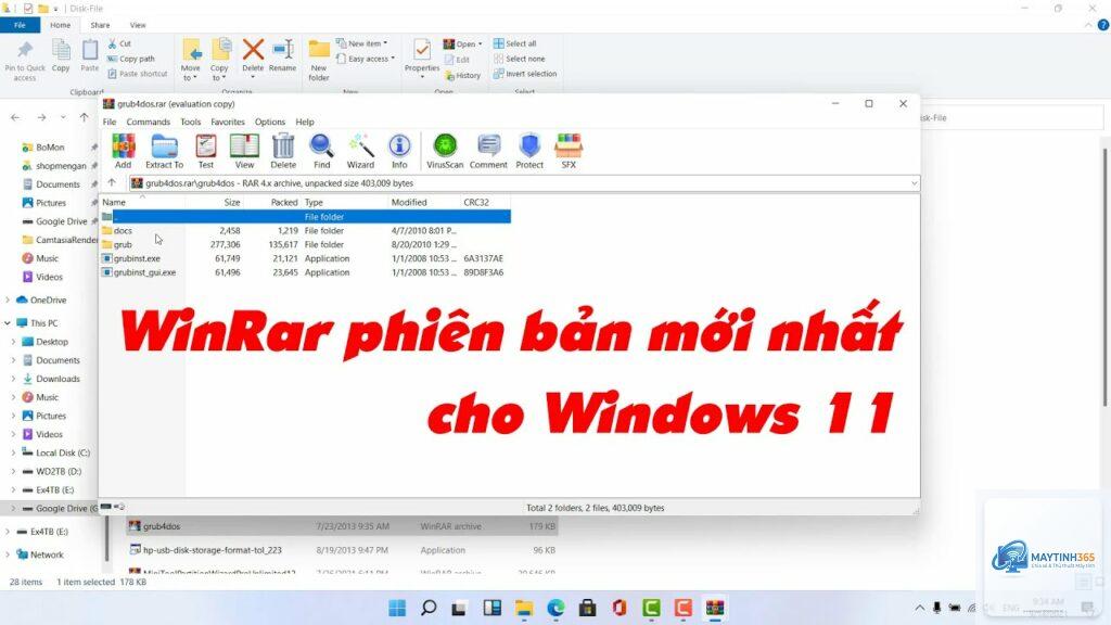 cách cài winrar trên windows 11