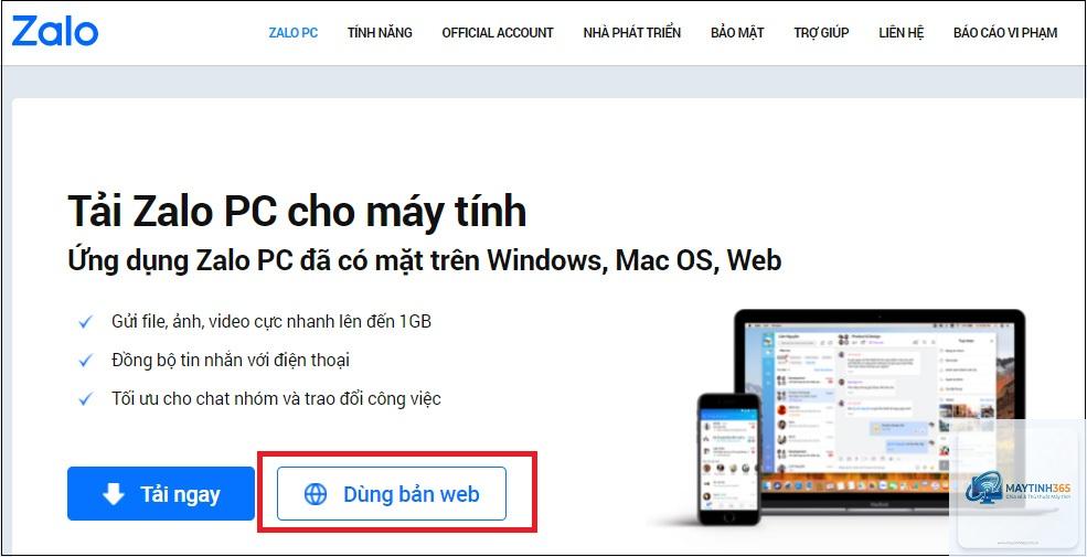 cách cài zalo pc