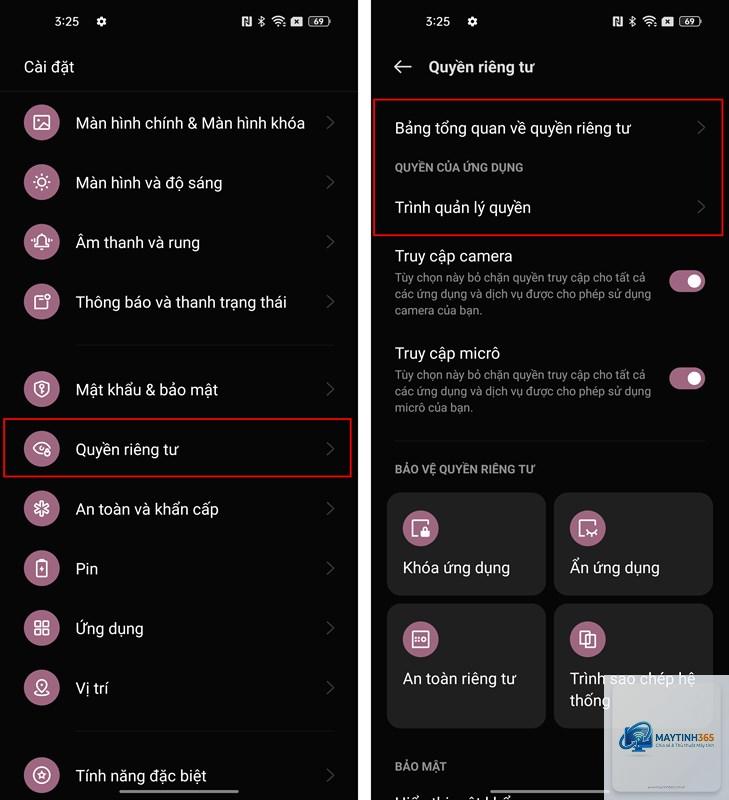 cách cấp quyền camera cho ứng dụng