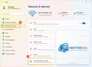 cách cấu hình advanced network settings